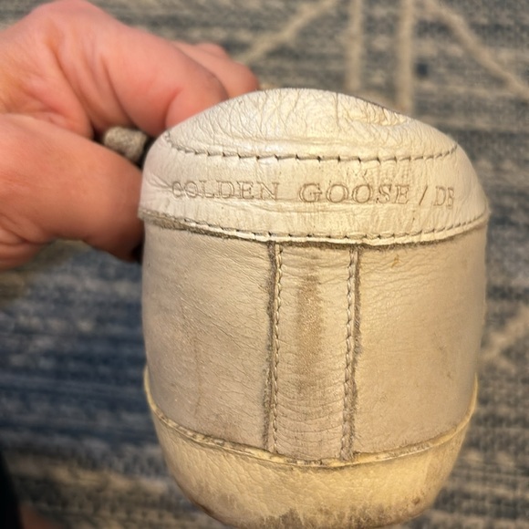 Golden Goose Superstar GGDB low top distressed sneakers with purple stars - Picture 12 of 12